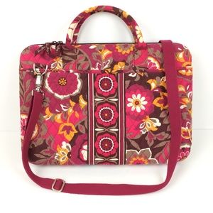 Vera Bradley Pink Carnaby Hard Shell Laptop Bag 17